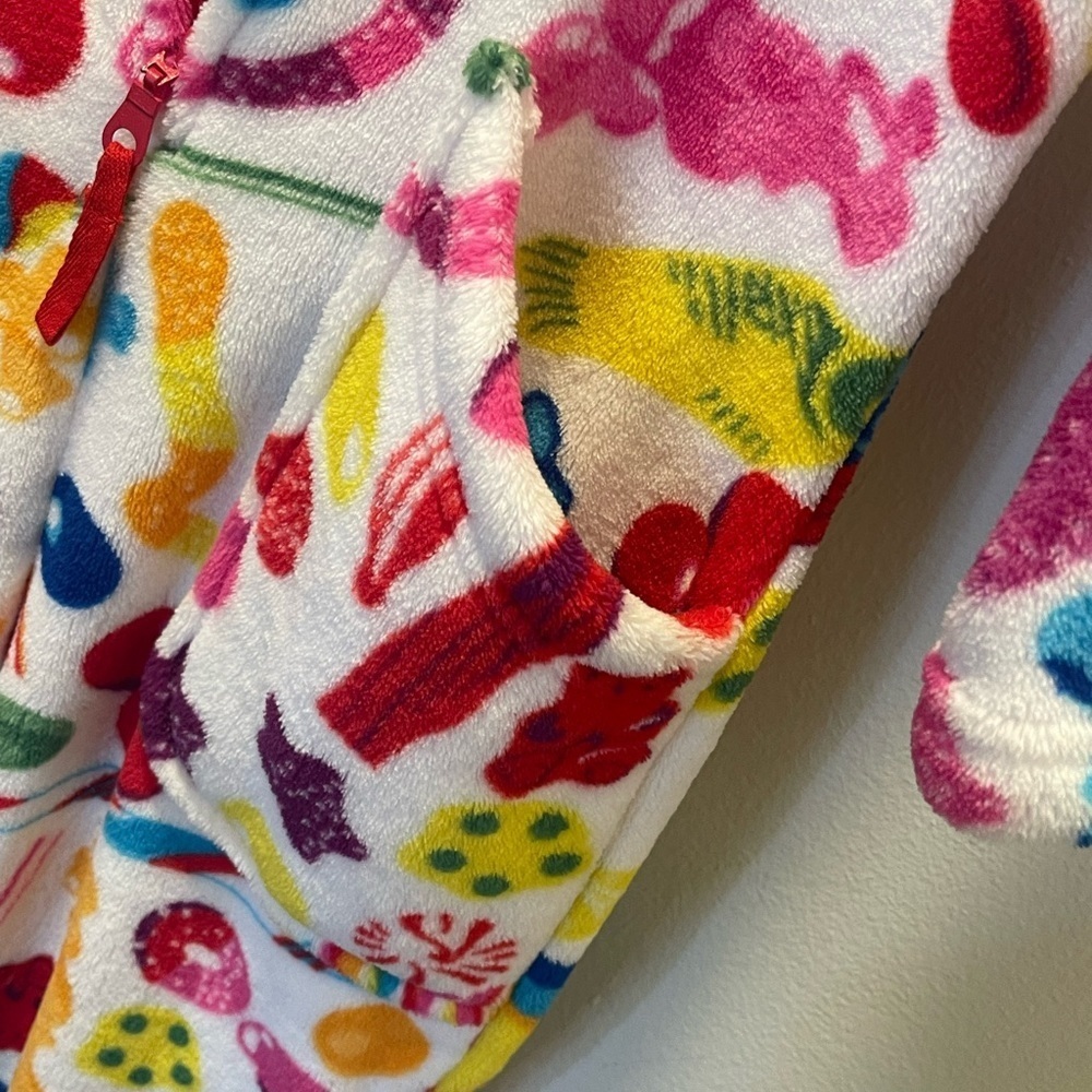 Kids Dylans Candy Bar One Piece Fuzzy Pajamas - Picture 8 of 11